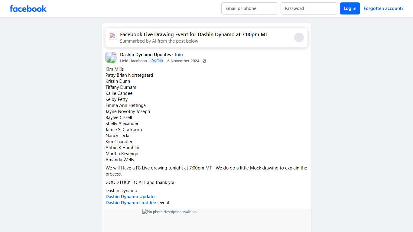 Dashin Dynamo Updates Kim Mills Facebook